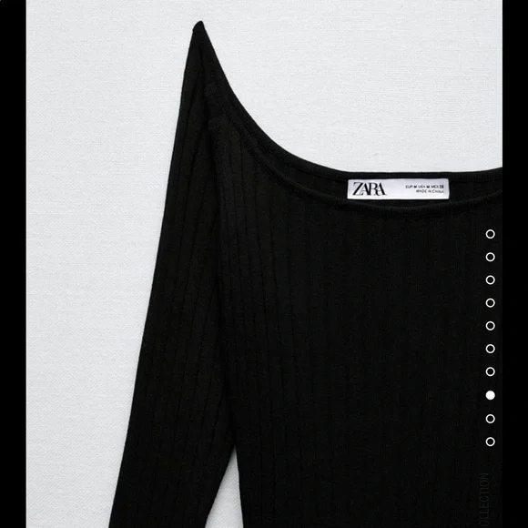 🆕 Zara Cut Out Rib Dress SIZE Medium - Picture 7 of 11